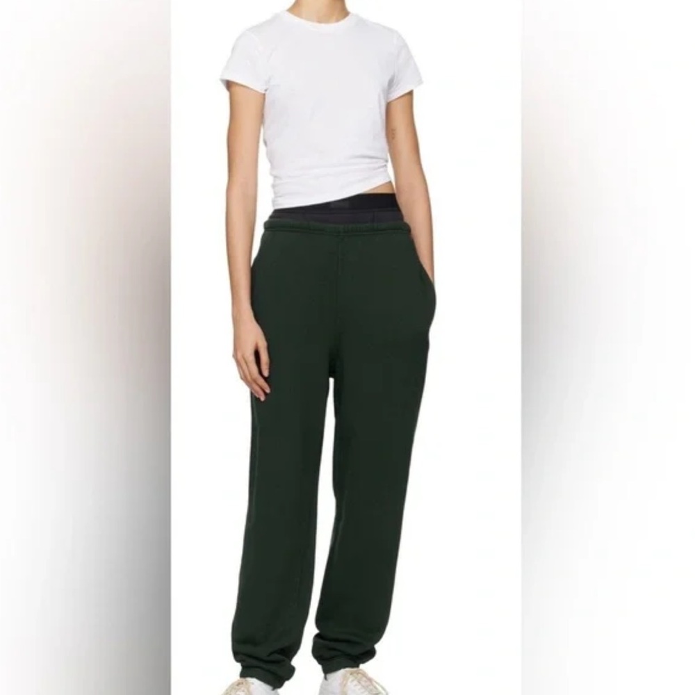 EUC SKIMS green fleece jogger with pockets